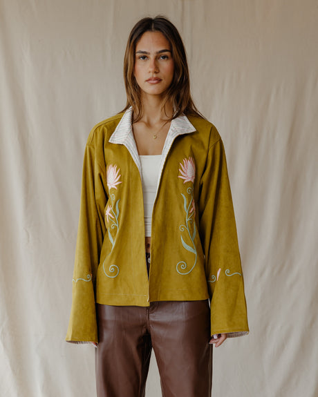Embroidered Heart Meadow Jacket - PALMA