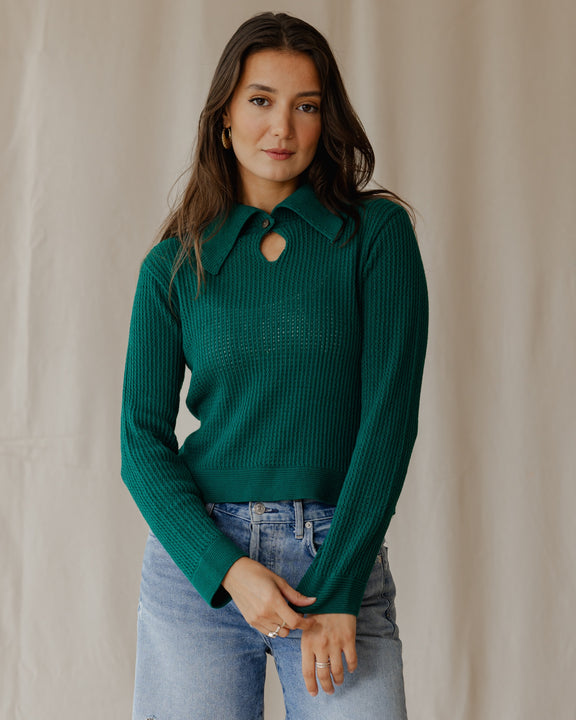 The Summer Sweater In Teal