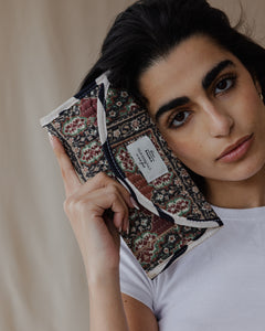 Oriental Patchwork Scrap Pouch Brown