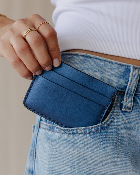 Genuine Gleam Card Holder Blue - PALMA