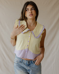 Pastel Picnic Yellow Shirt
