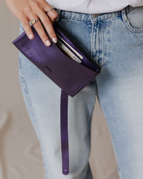 Mahalla Genuine Purse Purple - PALMA