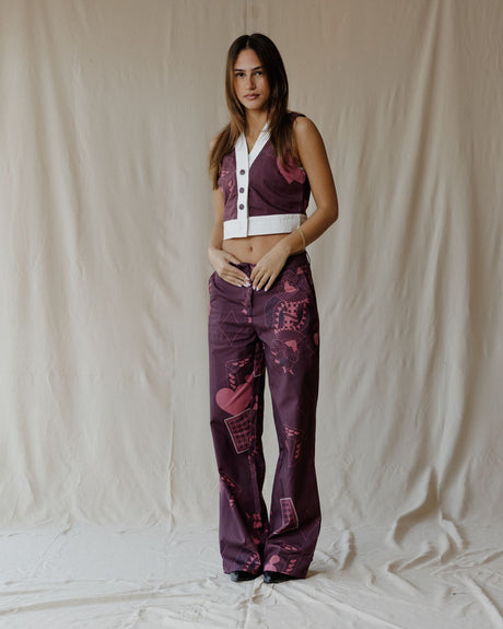 Hearts on Deck Burgundy Set - PALMA
