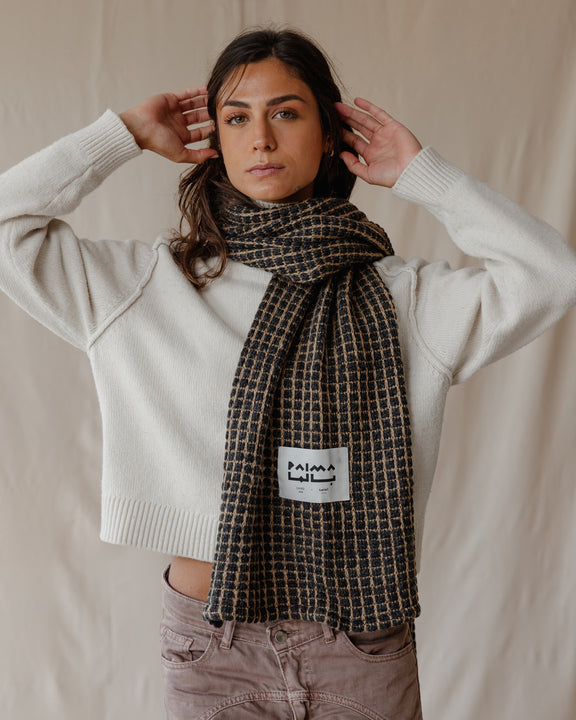 Urban Grid Winter Scarf