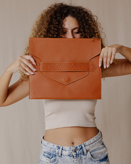 Jali Laptop Sleeve Havane - PALMA