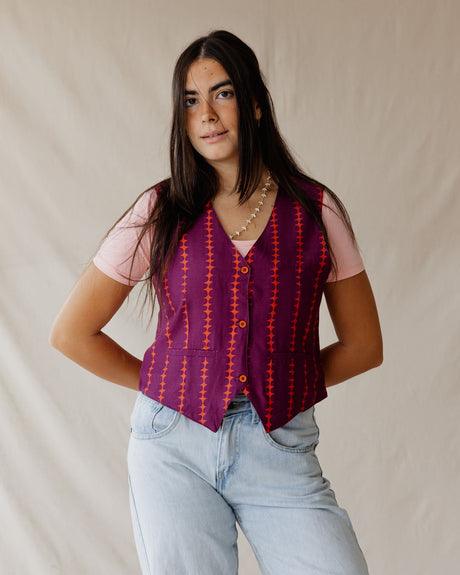 Island Dreams Vest Purple - PALMA