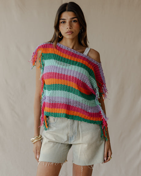 Cotton Candy Chaos Sleeveless Top - PALMA