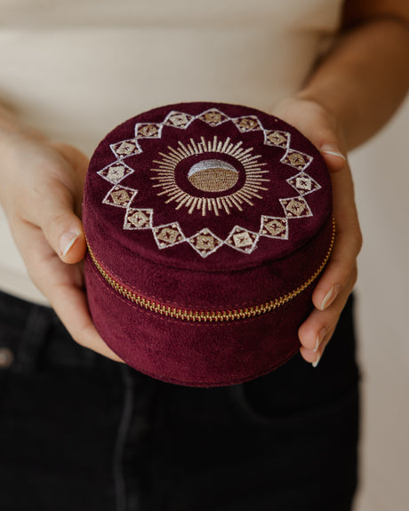 Ethnica Jewellery Box Burgundy - PALMA