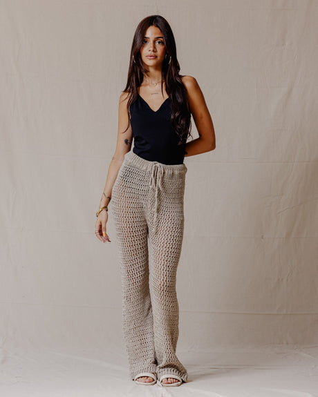 Handmade Crochet Pants Beige - PALMA