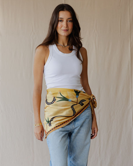 Wild Cats In Desert Hues Wrap Scarf - PALMA
