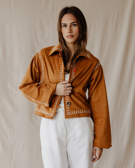 Threadspell Camel Jacket - PALMA