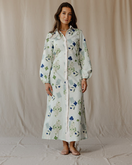 Hearts on Deck Linen Dress - PALMA