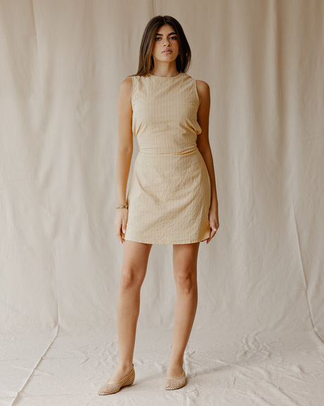Sugar Stripe Yellow Dress - PALMA