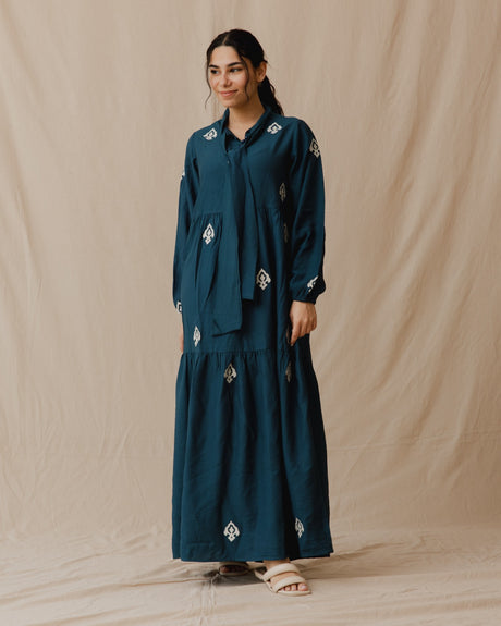 Arabesque Dress Teal - PALMA