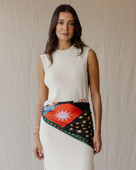 Game Night In Dark Wrap Scarf - PALMA