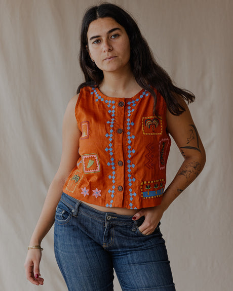 Tropical Threads Vest Orange - PALMA