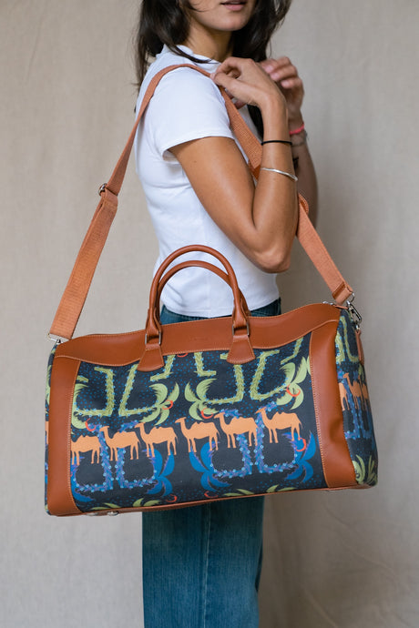 Camel Maze Duffle Bag - PALMA