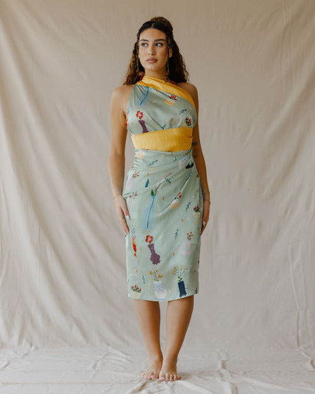 Botanical Daydream Sarong Mint - PALMA