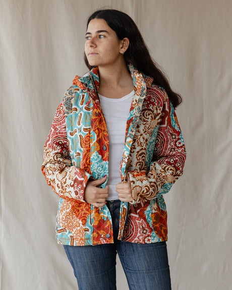 Persian Mirage Jacket In Turquoise - PALMA
