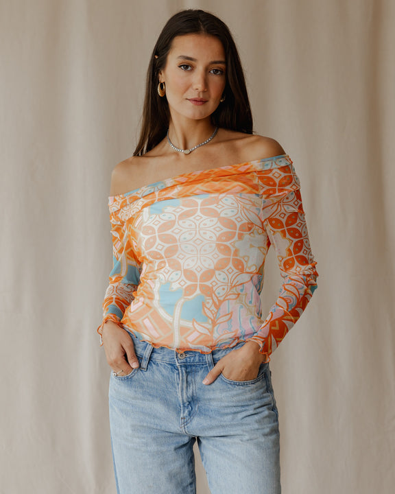 Sunrise Mirage Mesh Top