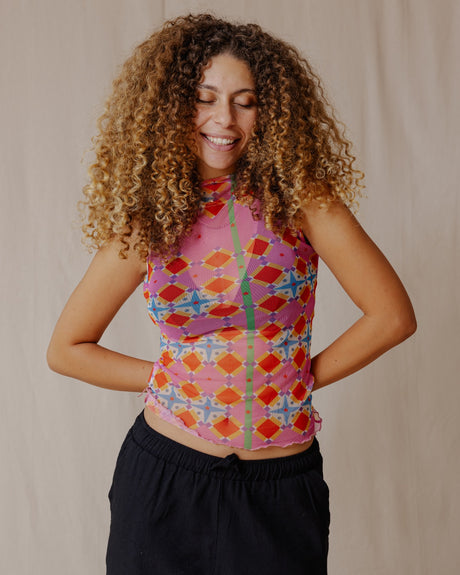 Summer Cocktail Mesh Top - PALMA