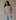 Woven Asymmetrical Beige Vest