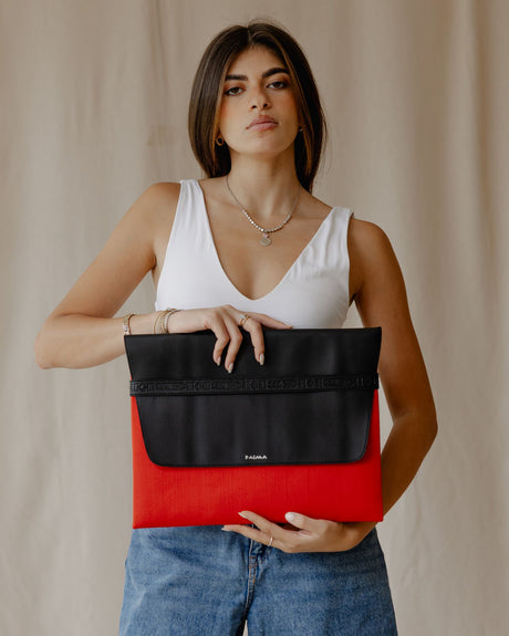 Aztec Laptop Sleeve In Orange - PALMA