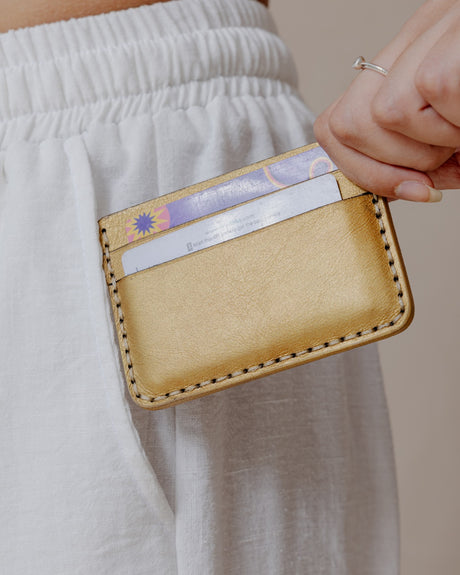 Genuine Gleam Card Holder Gold - PALMA
