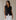 Woven Hooded Black Vest