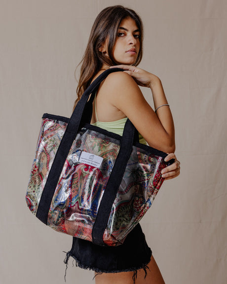 Bohemian Paisley Plastic Tote - PALMA