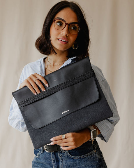 Aztec Laptop Sleeve In Grey - PALMA