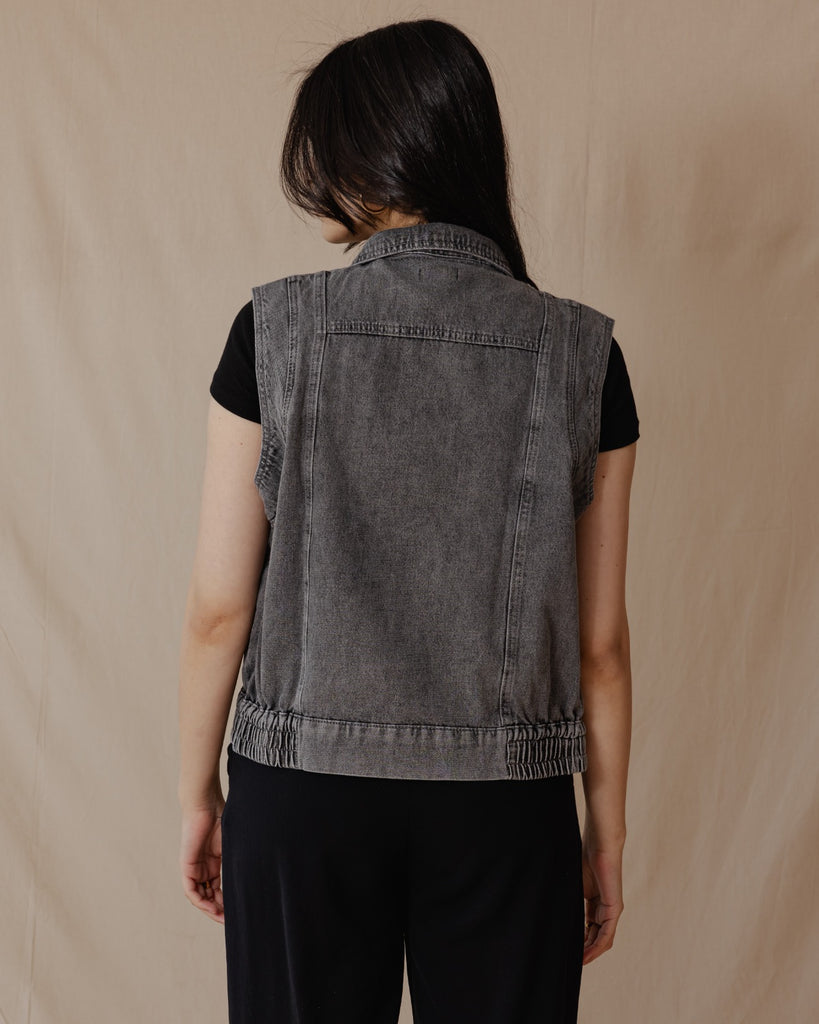 Denim Vest black