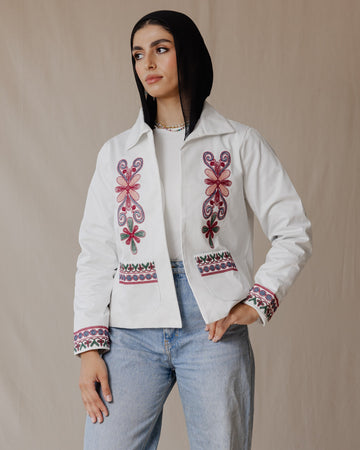 Suzani Jacket In White