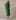 Side Tie Cotton Dress Green