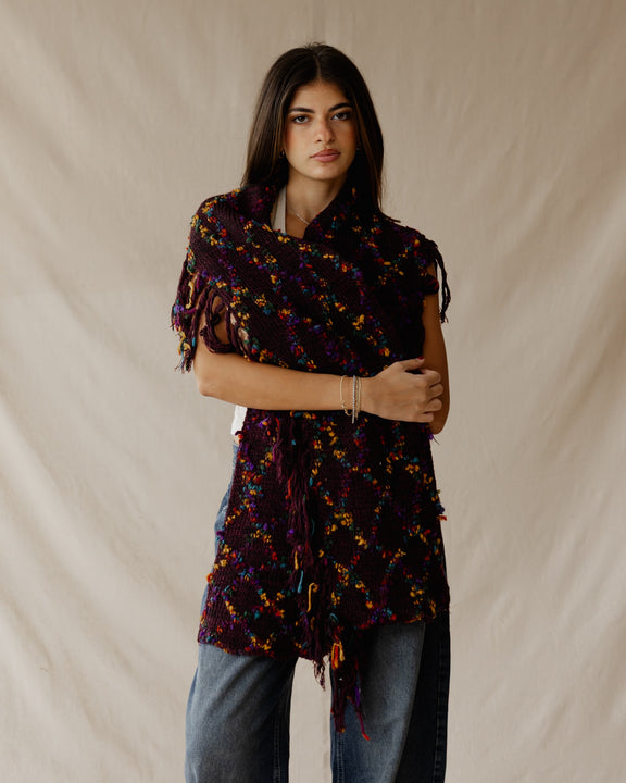 Handmade Speckled Berry Scarf