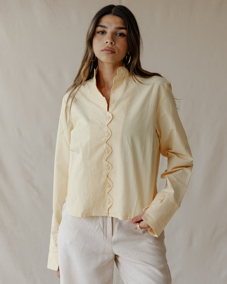 Ripple Muse Shirt Yellow - PALMA