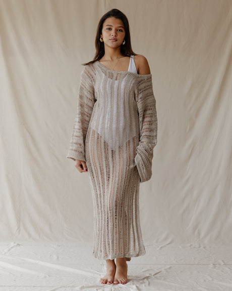 Waves & Weave Cover-Up Mettalic Cafe - PALMA