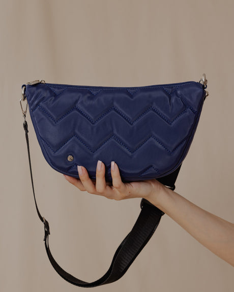 Quilted Sling Bag Petroleum - PALMA