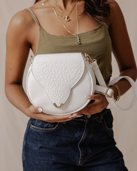 Intaglio CrossBag White - PALMA