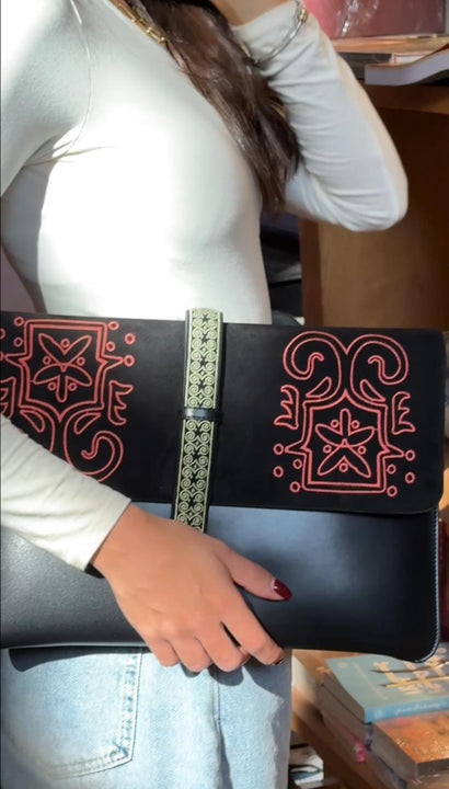 Midnight Tale Laptop Sleeve In Black