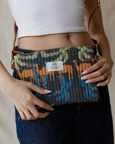Camel Maze Quilted Pouch - PALMA
