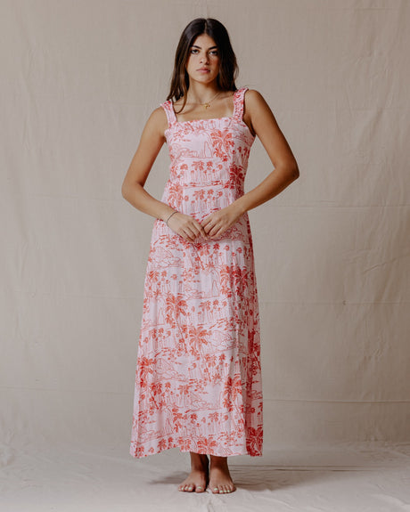Coast Palm Dress Red - PALMA