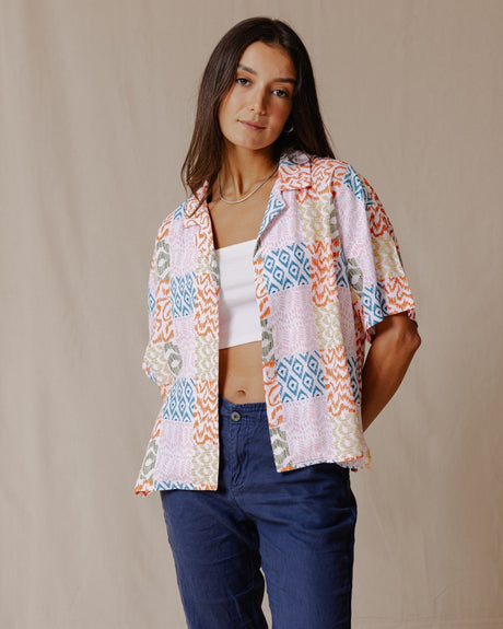 Summer Patchwork Shirt Yellow - PALMA