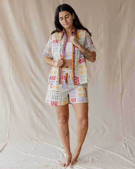 Retro Summer Linen Set - PALMA