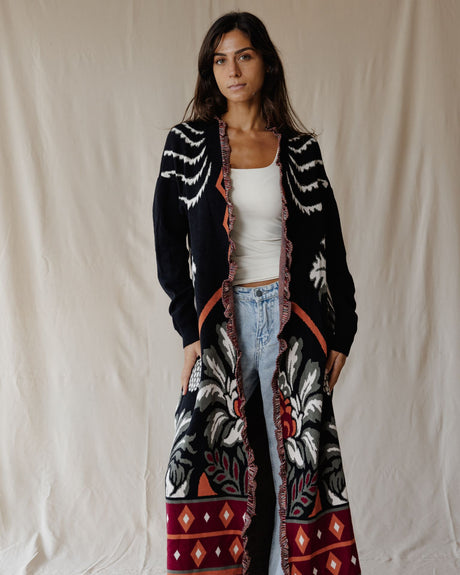 Heritage Bloom Knit Cardigan - PALMA