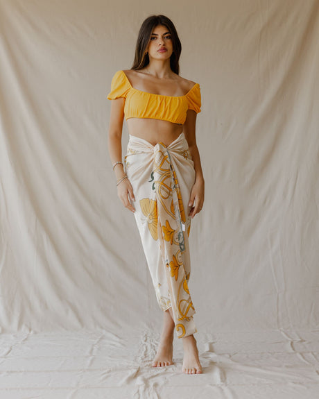 Golden Petal Muse Sarong - PALMA