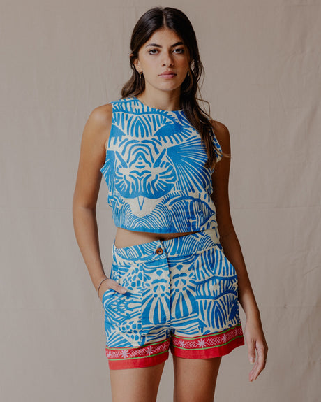 Ocean Treasures Linen Set Blue - PALMA
