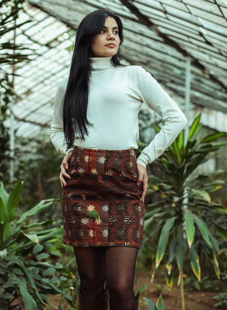 Starry Night Skirt Brown X Black - PALMA
