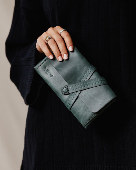 Mahalla Genuine Purse Green - PALMA