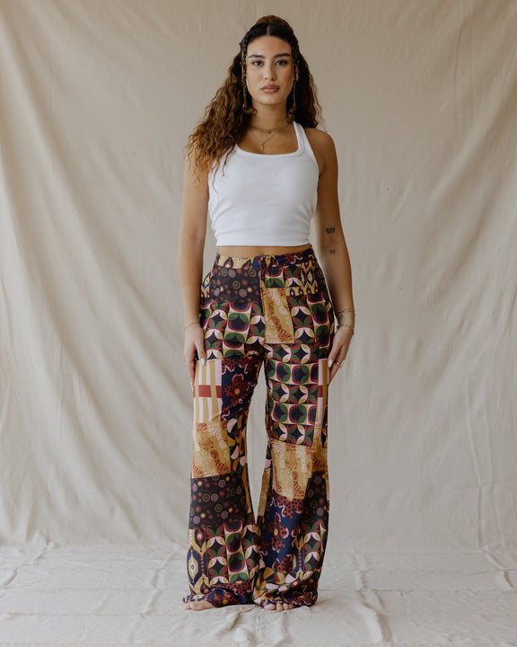 Electric Dusk Patch Pants